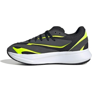 adidas Boys’ Lightblaze Lace Up Sneakers(Black/Iron Metallic/Lucid Lemon)