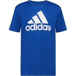 adidas Boys Short Sleeve Aeroready Performance Logo Tee T-Shirt(Team Royal Blue)