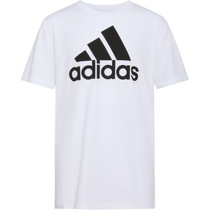 adidas Boys Short Sleeve Aeroready Performance Logo Tee T-Shirt(White)