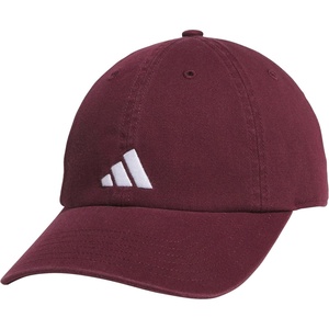 adidas Boys Ultimate 3 Hat – Kids Athletic Relaxed Cotton Strapback Hat(Maroon/White)