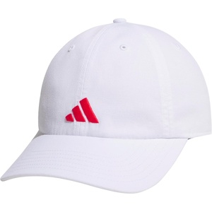 adidas Boys Ultimate 3 Hat – Kids Athletic Relaxed Cotton Strapback Hat(White/Pure Ruby Red)
