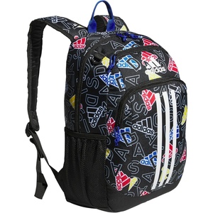 adidas Creator School Backpack for Girls & Boys — Durable Bookbag(Adi Comp Black/Team Royal Blue)