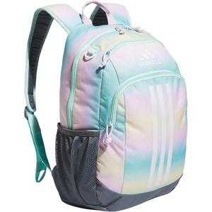 adidas Creator School Backpack for Girls & Boys — Durable Bookbag(Gradient Flash Aqua/Onix Grey/White)