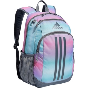 adidas Creator School Backpack for Girls & Boys — Durable Bookbag(Gradient Rose Tone Pink/Onix Grey)