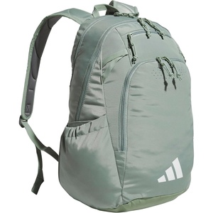adidas Defender 5 Backpack for Sports, Gym, School and Travel, 33L(Silver Green/White)