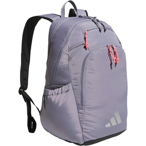 adidas Defender 5 Backpack for Sports, Gym, School and Travel, 33L(Slate Grey/Silver Metallic/Solar Turbo Pink)