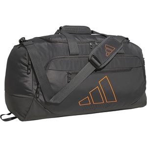 adidas Defender 5 Duffel Bag – Premium Duffle for Sports, Gym & Travel(Grey Six/Pure Orange)