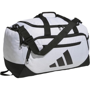 adidas Defender 5 Duffel Bag – Premium Duffle for Sports, Gym & Travel(Twill White/Black)