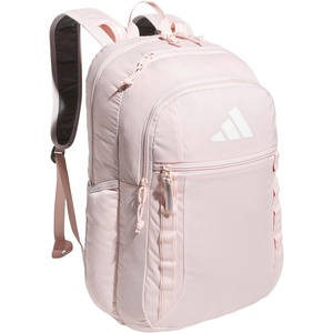 adidas Excel 7 School Backpack for Laptop, Gym and Travel, 34L(Sandy Pink/White/7.5)