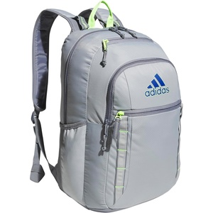adidas Excel 7 School Backpack for Laptop, Gym and Travel, 34L(Stone Grey/Team Royal Blue/Lucid Lemon Yellow/7)