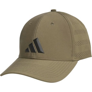 adidas Gameday Structured Stretch Fit Hat 4.0(Olive Strata Green/Black/5)