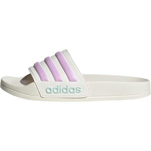 adidas Kids’ Adilette Shower Slide(Off White/Bliss Lilac/Halo Mint)