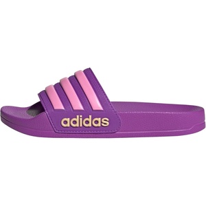 adidas Kids’ Adilette Shower Slide(Purple Burst/Bliss Pink/Semi Ice Tangerine)