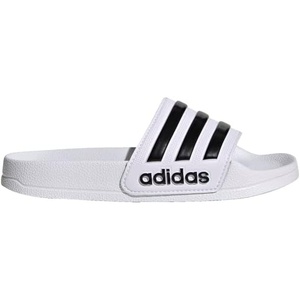 adidas Kids’ Adilette Shower Slide(White/Black/Black)