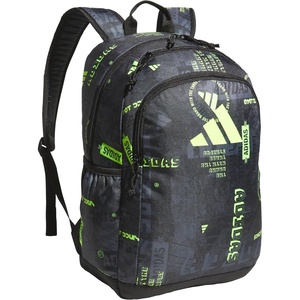 adidas Kids Affiliate Backpack – School Bag for Girls and Boys, 27L(Upscaled Mix-black/Lucid Lemon Yellow)