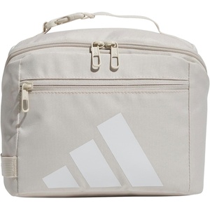 adidas Kids Affiliate Lunch Bag – Insulated Lunchbox for Girls and Boys, 6L(Alumina Beige/White)