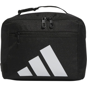 adidas Kids Affiliate Lunch Bag – Insulated Lunchbox for Girls and Boys, 6L(Black/White)