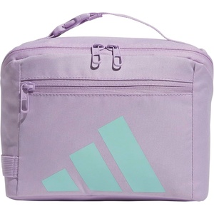 adidas Kids Affiliate Lunch Bag – Insulated Lunchbox for Girls and Boys, 6L(Powder Plum Purple/Clear Pink/Semi Flash Aqua Blue)