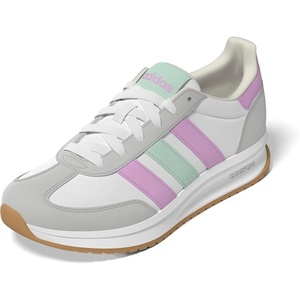 adidas Kids Girls Run 70S 2.0 Lace Up Sneakers Shoes Casual – Grey, White(White/Bliss Lilac/Halo Mint)