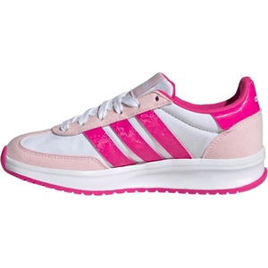 adidas Kids Girls Run 70S 2.0 Lace Up Sneakers Shoes Casual – Grey, White(White/Shock Pink/Clear Pink)