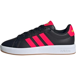 adidas Kids Grand Court 3.0 Shoes (Big Kid)(Black/Lucid Red/Lucid Lemon)