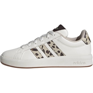adidas Kids Grand Court 3.0 Shoes (Big Kid)(White/Crystal Linen/Aurora Coffee)