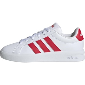 adidas Kids Grand Court 3.0 Shoes (Big Kid)(White/Pure Ruby/Pure Ruby)