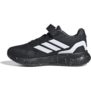 adidas Kids’ Marvel Run Falcon 5 Elastic Lace & Strap(Black/White/Grey)