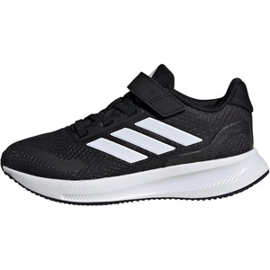 adidas Kids’ Marvel Run Falcon 5 Elastic Lace & Strap(Black/White/White)
