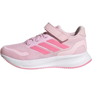 adidas Kids’ Marvel Run Falcon 5 Elastic Lace & Strap(Clear Pink/Bliss Pink/Clear Pink)
