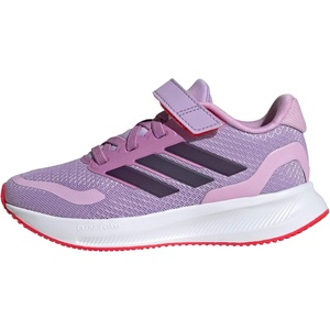 adidas Kids’ Marvel Run Falcon 5 Elastic Lace & Strap(Powder Plum/Aurora Plum/Lucid Red)