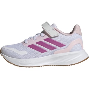 adidas Kids’ Marvel Run Falcon 5 Elastic Lace & Strap(White/Clear Pink/Gum)