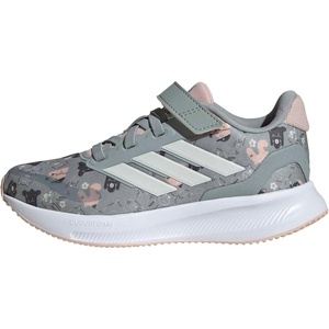 adidas Kids’ Marvel Run Falcon 5 Elastic Lace & Strap(Wonder Sage/Off White/Blush Pink)