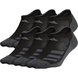 adidas Kids No Show Socks for Boys and Girls (6 Pairs) Durable & Comfortable(Angle/Black/Onix Grey/Night Grey)