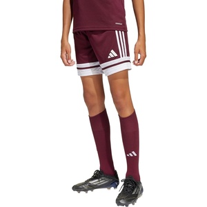 adidas Kids’ Squadra 25 Shorts(Team Maroon/White)