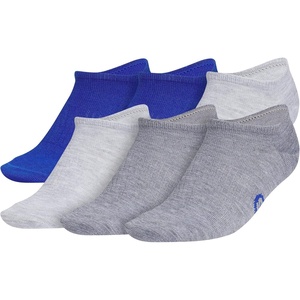 adidas Kids Superlite No Show Socks for Boys & Girls (6 Pairs) Lightweight(Team Royal Blue/Cool Light Heather/Heather Grey/Classic)