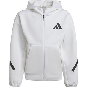 adidas Kids’ Z.n.e. Full Zip Hoodie(White/Black)