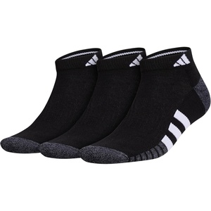 adidas Men’s Cushioned Low Cut Ankle Socks (3 Pairs) Durable & Comfortable(Black/Onix Grey/White/3)