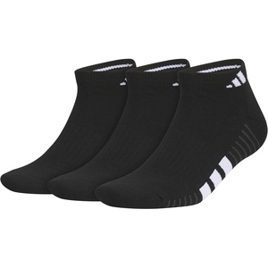 adidas Men’s Cushioned Low Cut Ankle Socks (3 Pairs) Durable & Comfortable(Black/White/Carbon Grey/4)