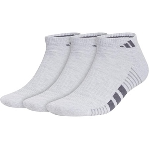 adidas Men’s Cushioned Low Cut Ankle Socks (3 Pairs) Durable & Comfortable(Cool Light Heather/Onix Grey/Grey/4)