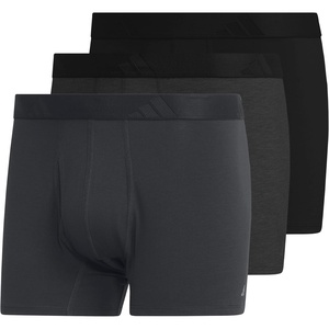 adidas Men’s Luxe Underwear (3-Pack) Boxer Briefs or Trunks, Premium Ultra Soft Comfort(Carbon Grey/Heather Dark Grey/Black/Trunk)