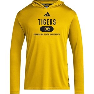 adidas Men’s NCAA Designed for Training Team Hoodie(Team Collegiate Gold/Black/Grambling State Universtiy)