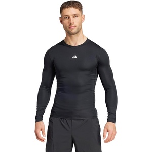 adidas Men’s Techfit Compression Long Sleeve Training T-Shirt(Black)