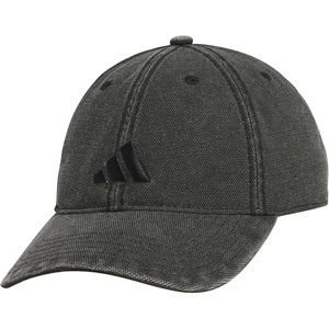 adidas Men’s Ultimate Baseball Cap – Athletic Relaxed Cotton Strapback Hat(Black/Black/Dye)