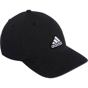 adidas Men’s Ultimate Baseball Cap – Athletic Relaxed Cotton Strapback Hat(Black/White)