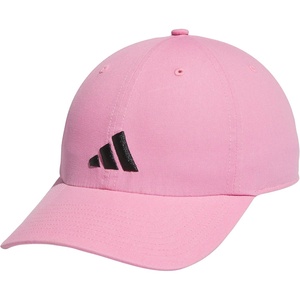 adidas Men’s Ultimate Baseball Cap – Athletic Relaxed Cotton Strapback Hat(Bliss Pink/Black/Soccer)