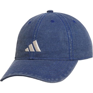 adidas Men’s Ultimate Baseball Cap – Athletic Relaxed Cotton Strapback Hat(Dark Blue/Crystal Linen Beige/Dye)