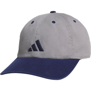 adidas Men’s Ultimate Baseball Cap – Athletic Relaxed Cotton Strapback Hat(Grey Three/Dark Blue/3)