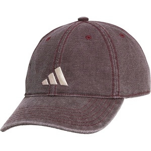 adidas Men’s Ultimate Baseball Cap – Athletic Relaxed Cotton Strapback Hat(Maroon/Crystal Linen Beige/Dye)