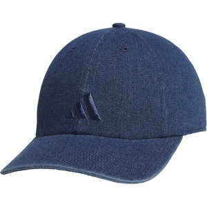 adidas Men’s Ultimate Baseball Cap – Athletic Relaxed Cotton Strapback Hat(Medium Blue Denim)